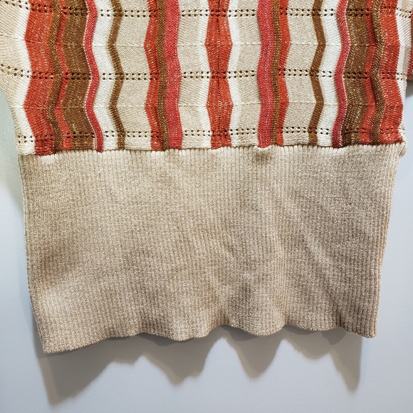 Vintage inspired New Direction Short Sleeve Lightweight Sweater Size Small - Picture 6 of 10